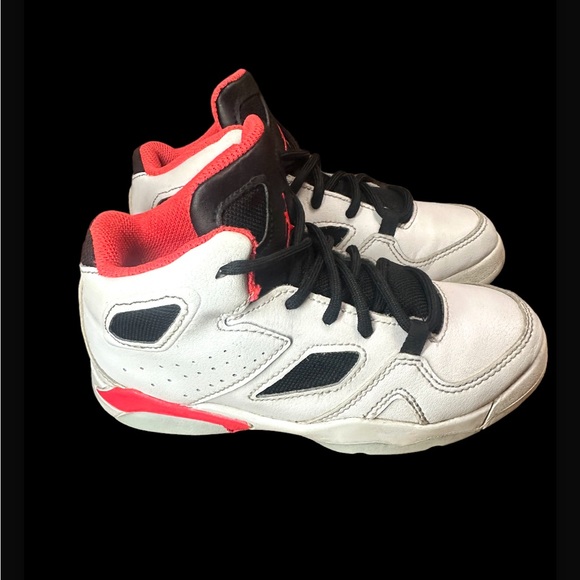 Jordan Flight Club 91 White Infrared Basketball Sneakers - Picture 3 of 8